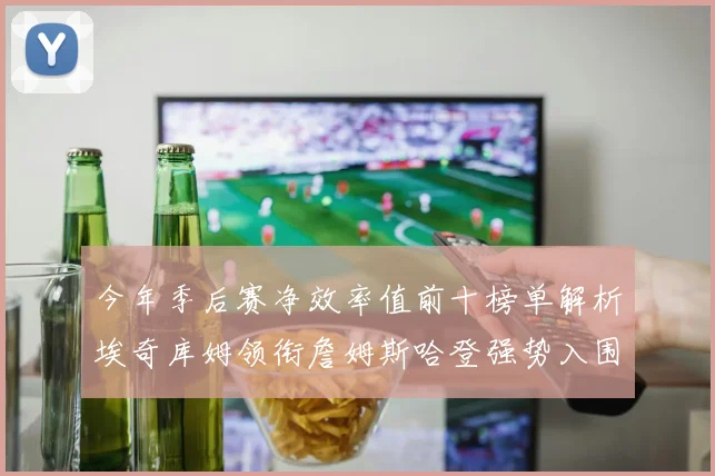 今年季后赛净效率值前十榜单解析埃奇库姆领衔詹姆斯哈登强势入围